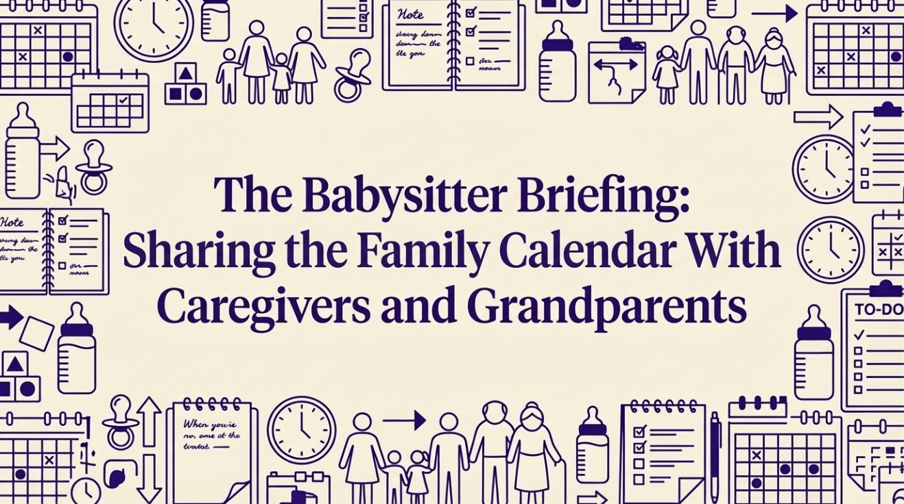 The Babysitter Briefing: Sharing the Family Calendar With Caregivers and Grandparents