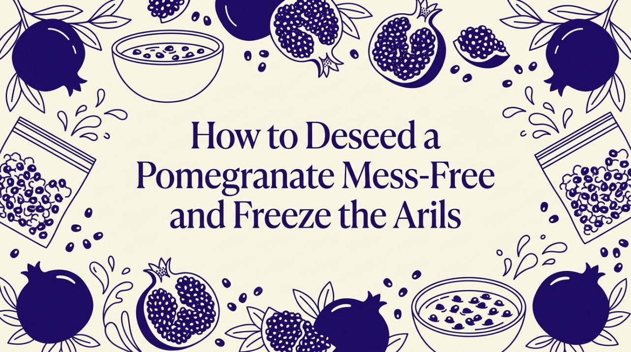 How to Deseed a Pomegranate Mess-Free and Freeze the Arils