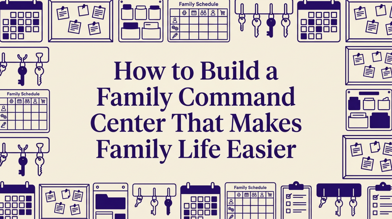 How to Build a Family Command Center That Makes Busy Family Life Easier