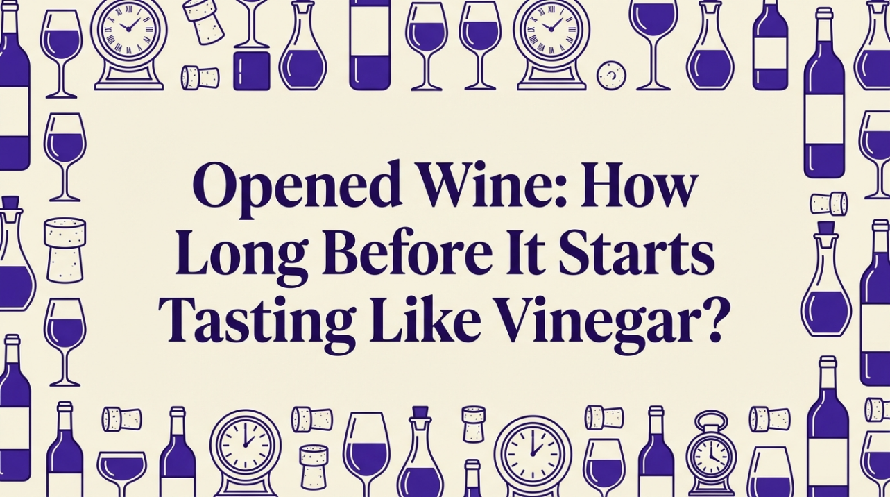 Opened Wine: How Long Before It Starts Tasting Like Vinegar?