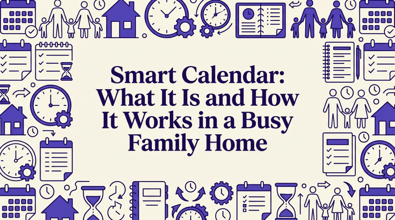 Smart Calendar: What It Is and How It Works in a Busy Family Home
