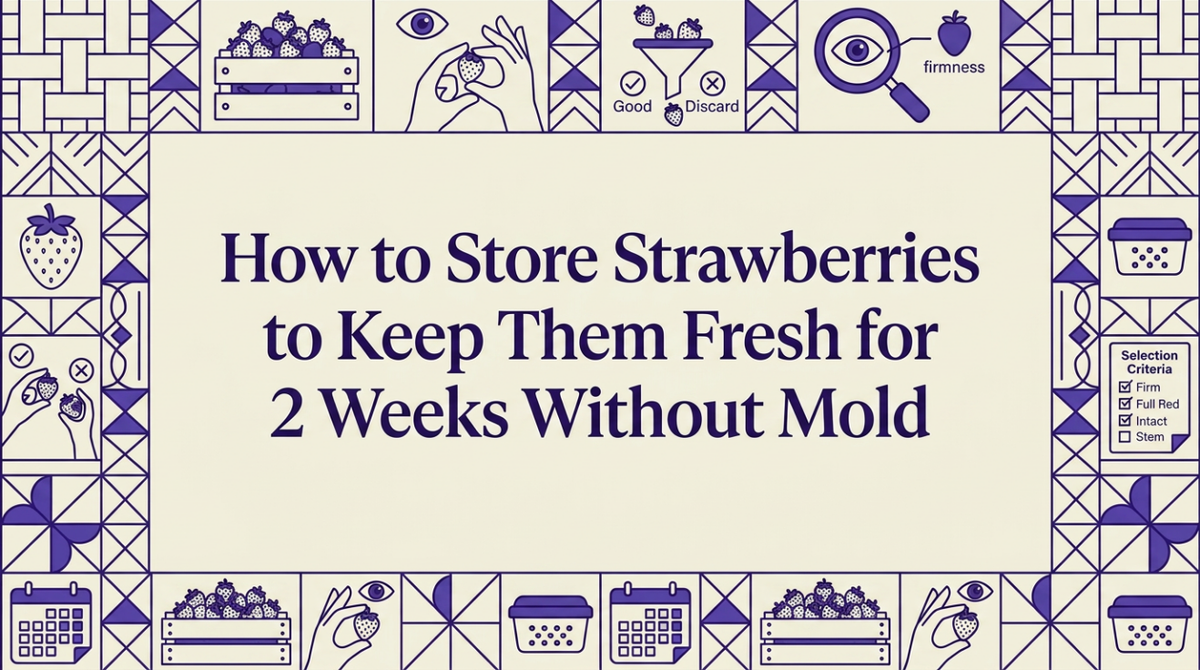 How to Store Strawberries to Keep Them Fresh for 2 Weeks Without Mold