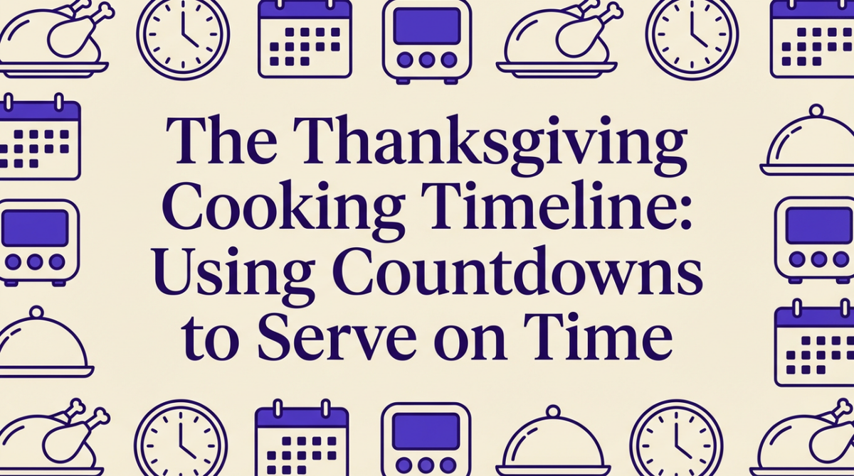Thanksgiving Cooking Timeline: How to Serve on Time