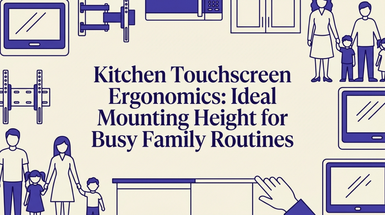 Kitchen Touchscreen Ergonomics: Ideal Mounting Height for Busy Family Routines