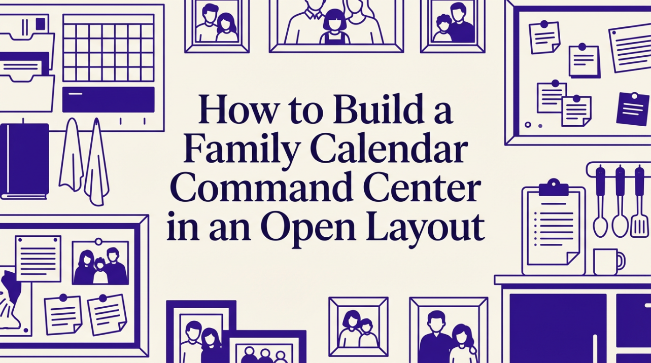 How to Build a Family Calendar Command Center in an Open Layout