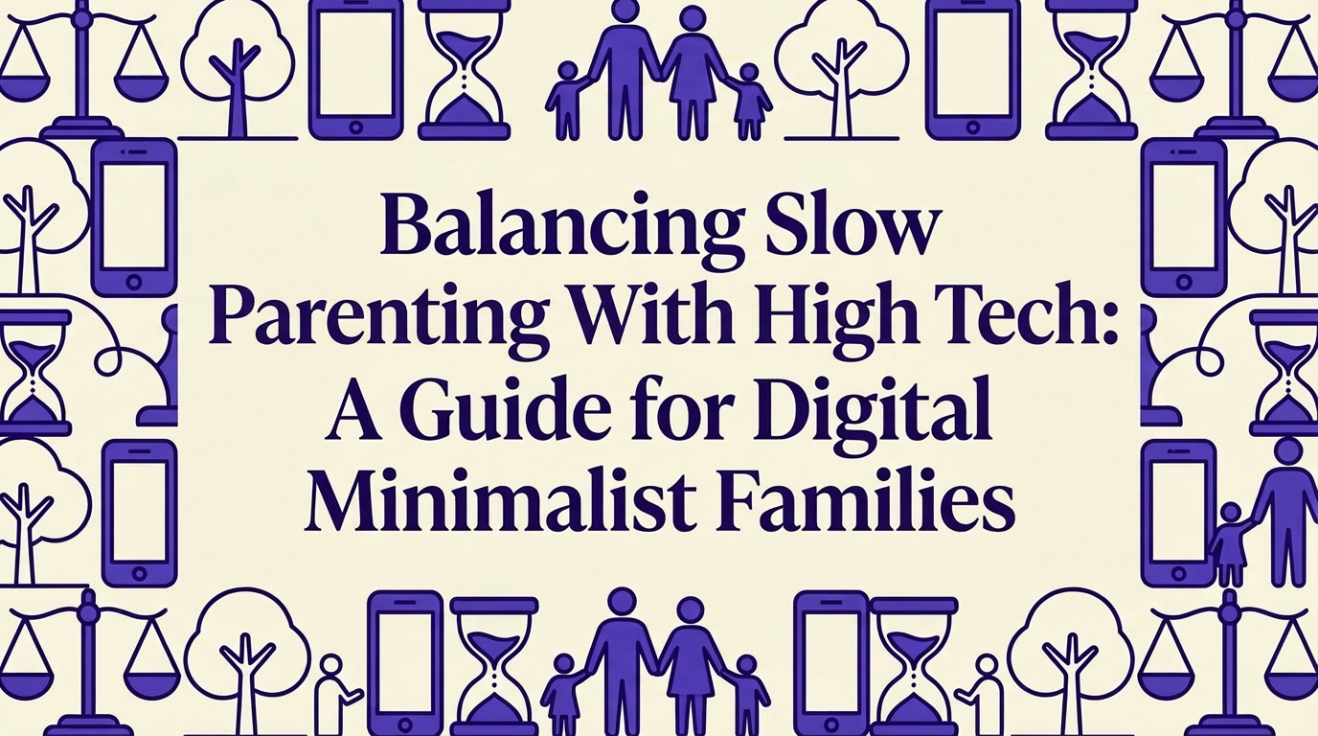 Balancing Slow Parenting With High Tech: A Guide for Digital Minimalist Families