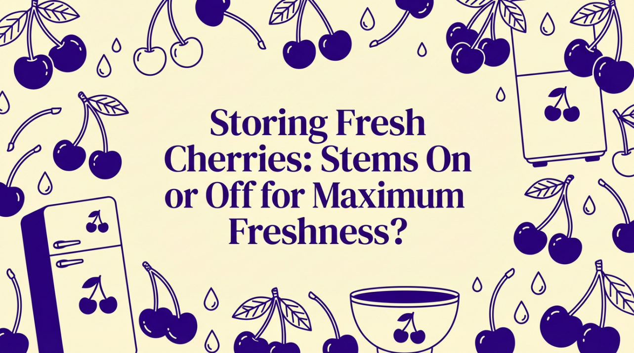Storing Fresh Cherries: Stems On or Off for Maximum Freshness?