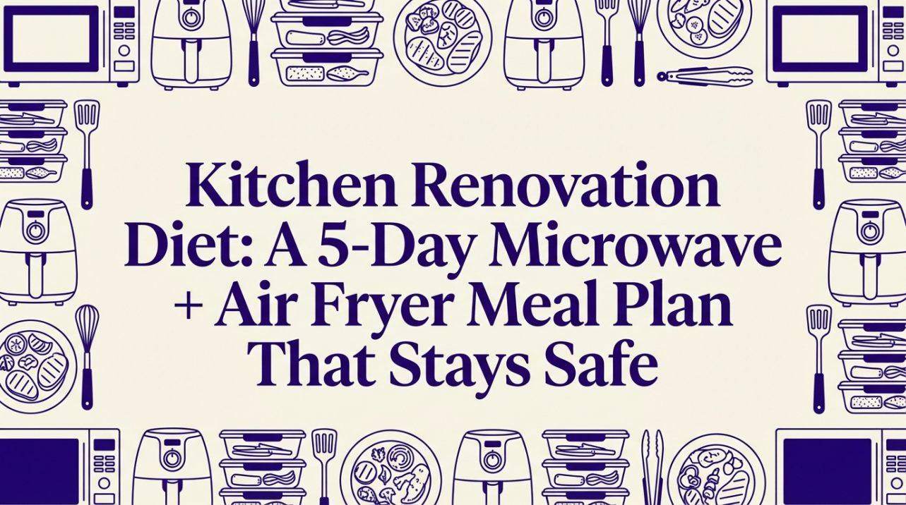 Kitchen Renovation Diet: A 5-Day Microwave + Air Fryer Meal Plan That Stays Safe