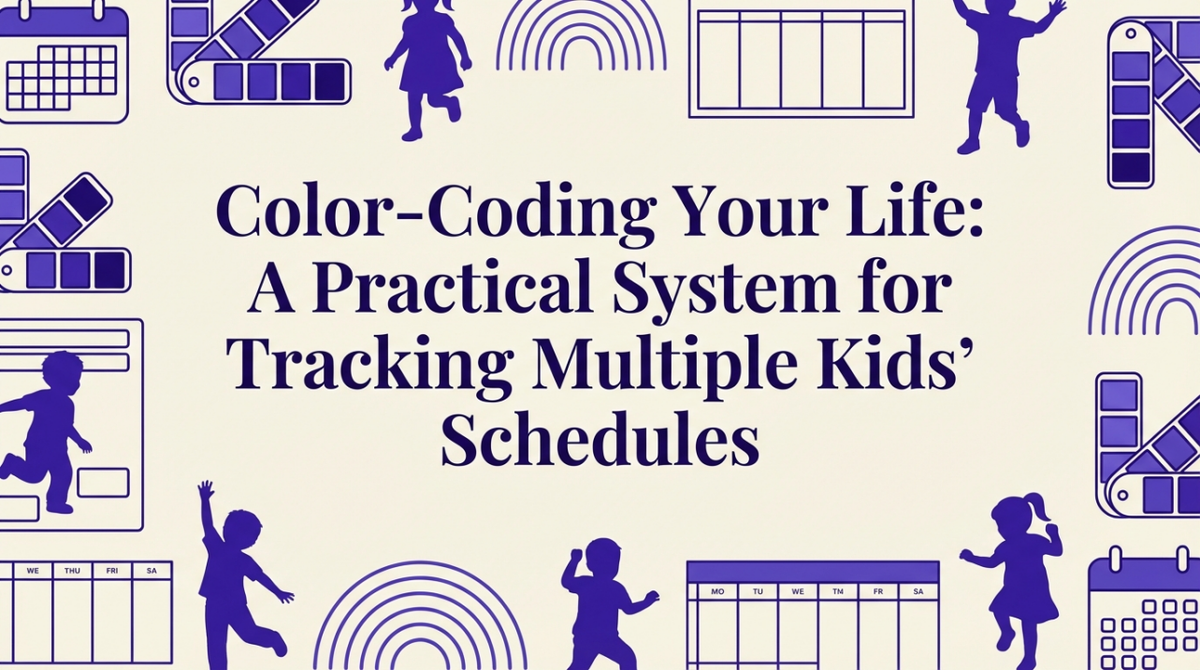 Subject Schedule Color Coding Color-Coding Kids' Schedules: A Practical System
