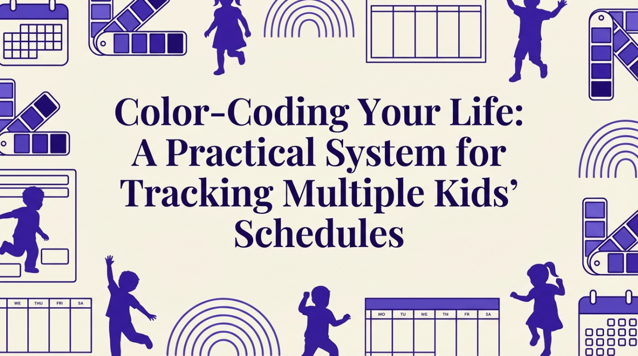 Work Schedule Color Coding Examples Color-Coding Kids' Schedules: A Practical System