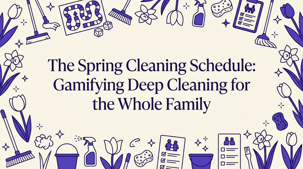 Family Spring Cleaning Schedule: A Fun 4-Week Game Plan