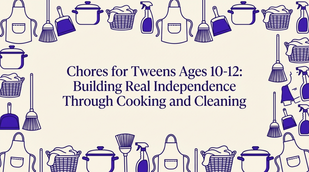 Chores for Tweens Ages 10-12: Building Real Independence Through Cooking and Cleaning