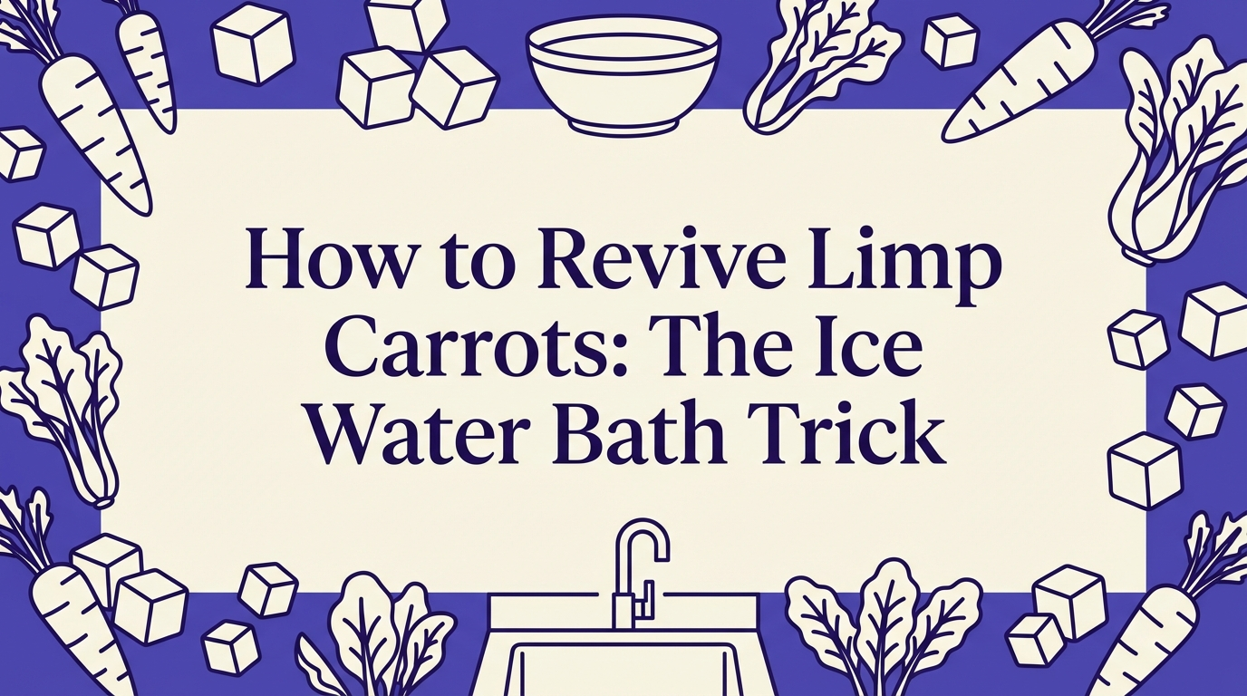 How to Revive Limp Carrots: The Ice Water Bath Trick