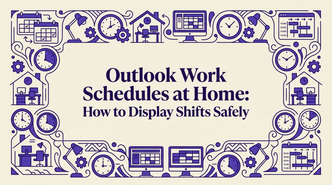Outlook Work Schedules at Home: How to Display Shifts Safely
