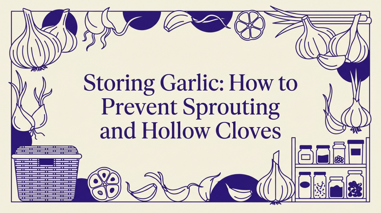 Storing Garlic: How to Prevent Sprouting and Hollow Cloves