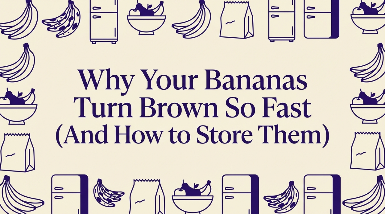 Why Your Bananas Turn Brown So Fast (And How to Store Them)