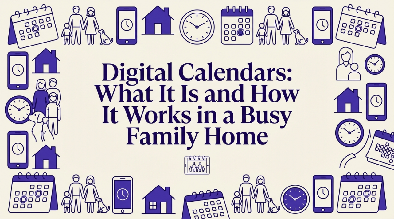 Digital Calendars: What It Is and How It Works in a Busy Family Home