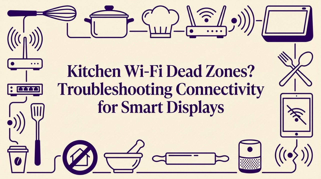 Kitchen Wi-Fi Dead Zones? Troubleshooting Connectivity for Smart Displays