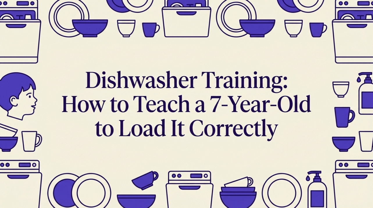 Dishwasher Training: How to Teach a 7-Year-Old to Load It Correctly