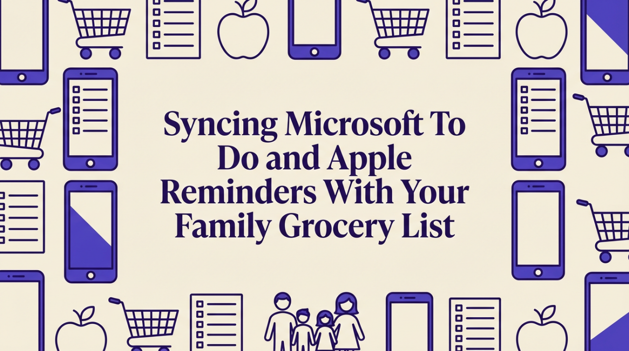 Syncing Microsoft To Do and Apple Reminders With Your Family Grocery List