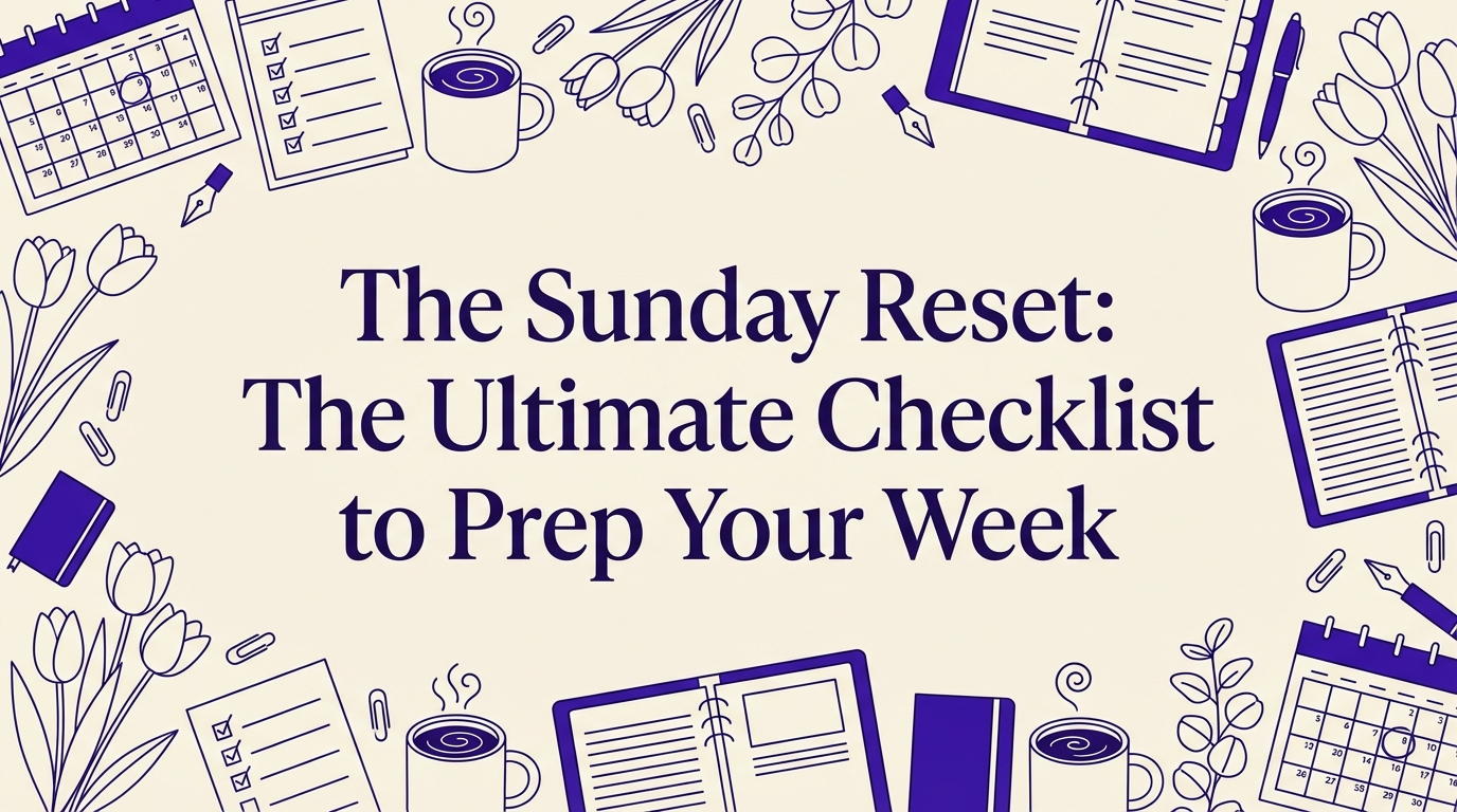 The Sunday Reset: The Ultimate Checklist to Prep Your Week