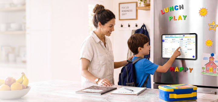Homeschool Families: How a Fridge Calendar Structures the School Day at Home