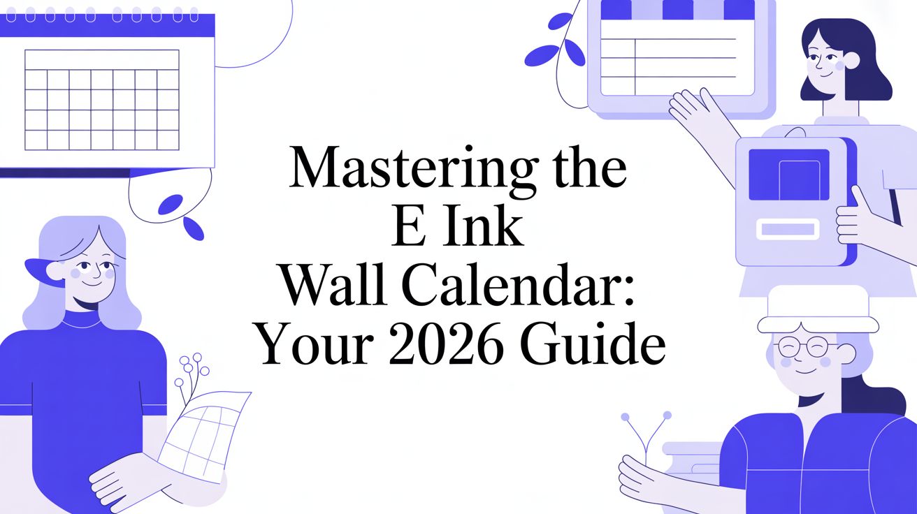 Mastering the E Ink Wall Calendar: Your 2026 Guide