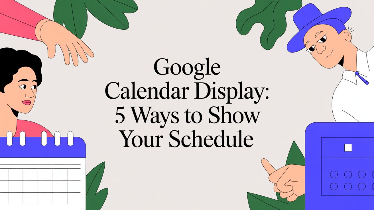 Google Calendar Display: 5 Ways to Show Your Schedule
