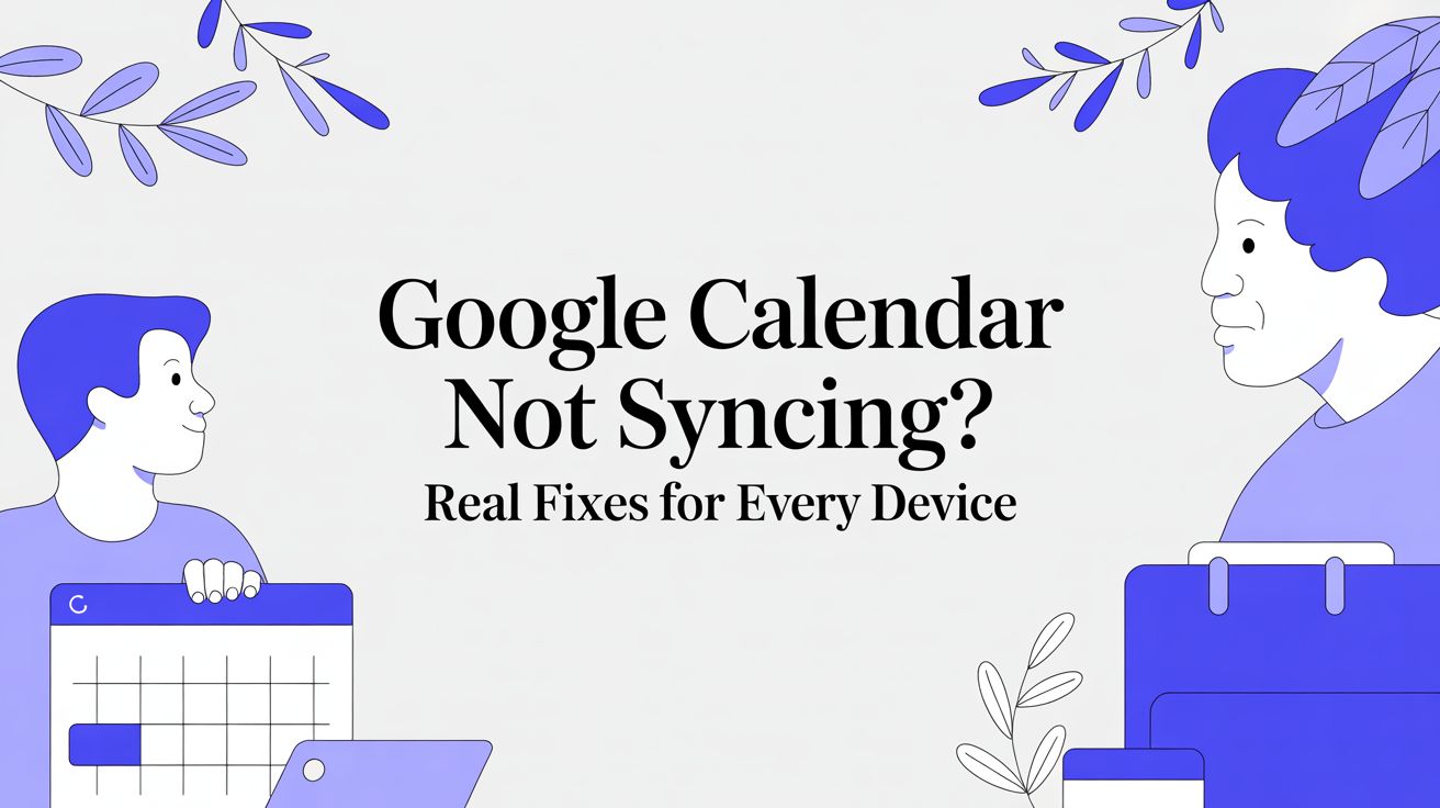 Google Calendar Not Syncing? Real Fixes for Every Device