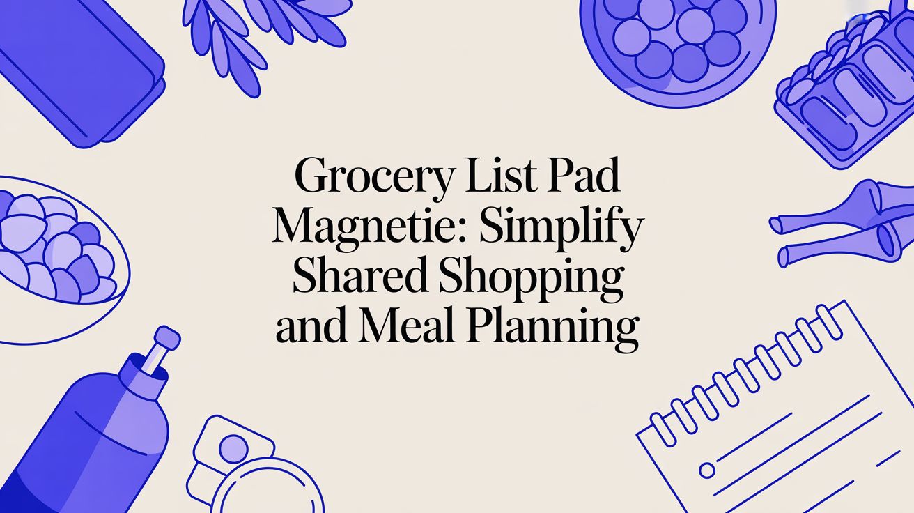 Grocery List Pad Magnetic: Simplify Shared Shopping and Meal Planning