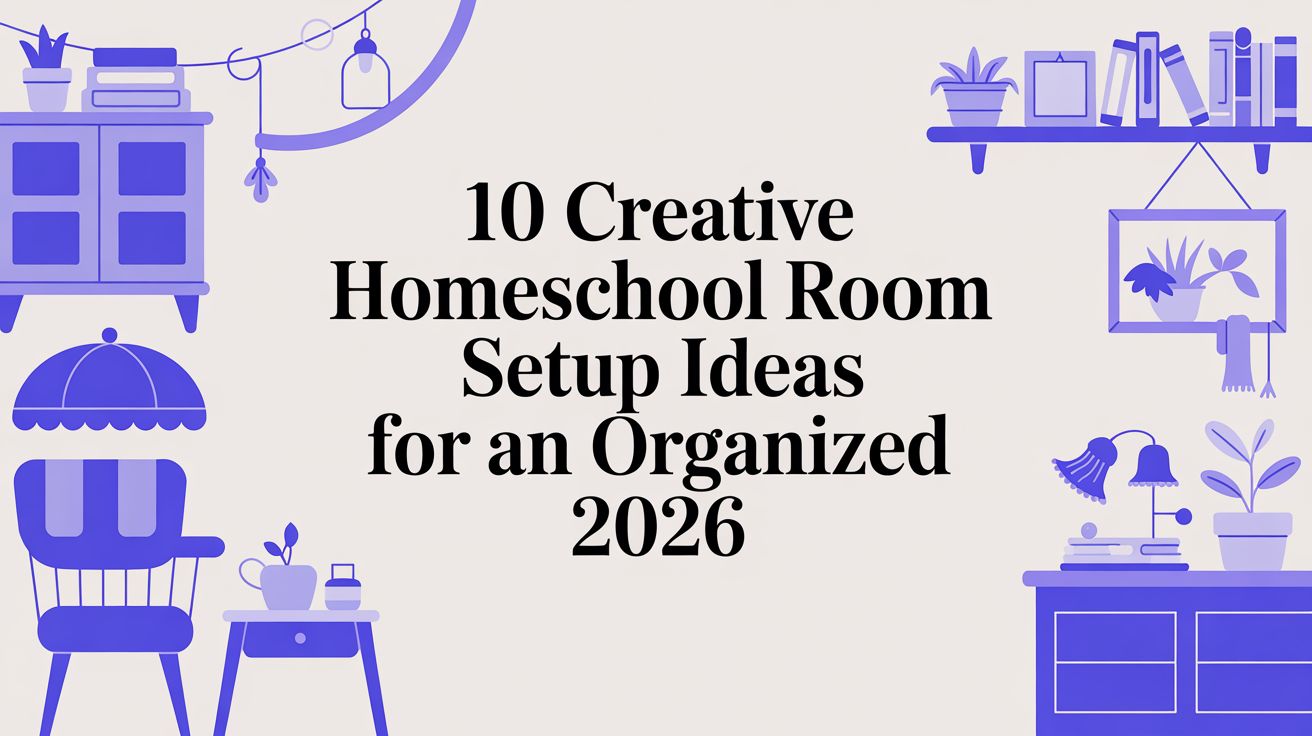 10 Creative Homeschool Room Setup Ideas for an Organized 2026