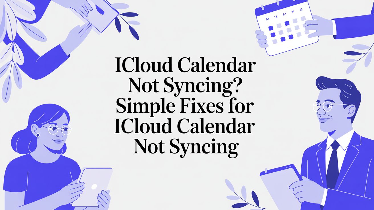 Icloud Calendar Not Syncing? Simple Fixes for icloud calendar not syncing