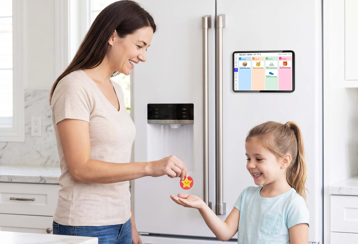 everblog fridgecal displaying shared family schedules where everyone can see them