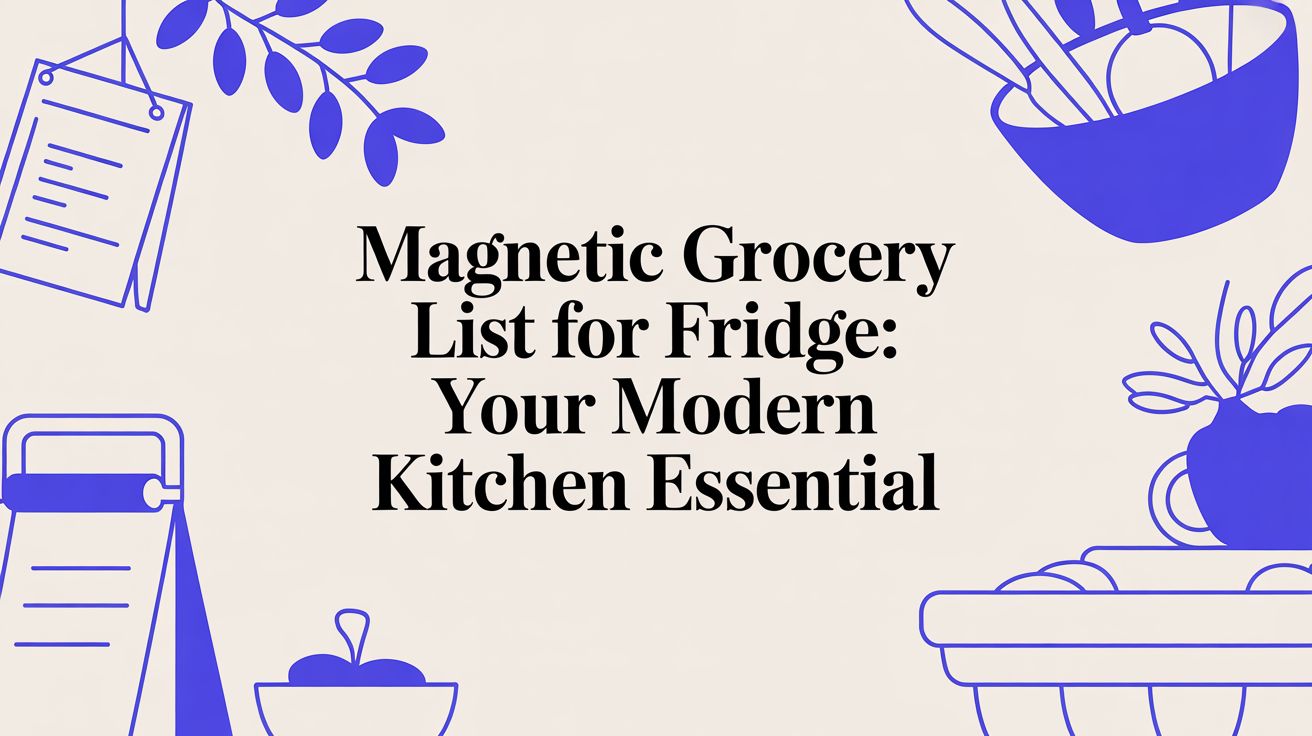 Magnetic Grocery List for Fridge: Your Modern Kitchen Essential