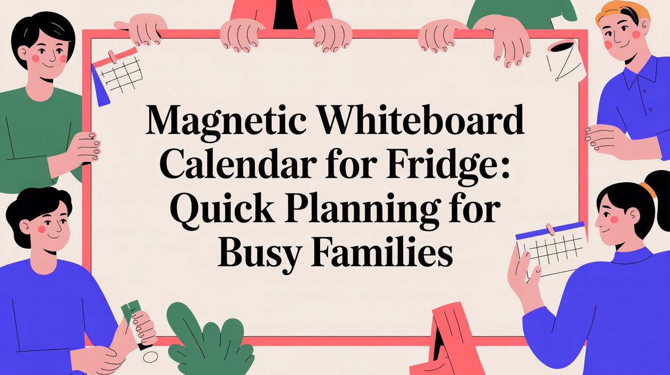 Magnetic Whiteboard Calendar for Fridge: Quick Planning for Busy Families