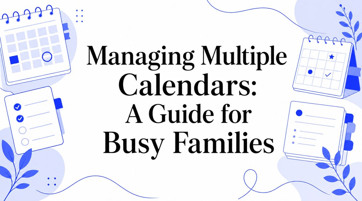 Managing Multiple Calendars: A Guide for Busy Families