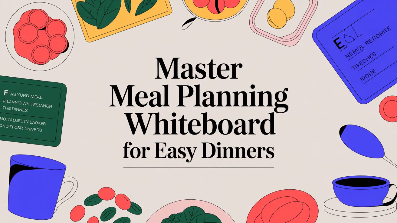 Master Meal Planning Whiteboard for Easy Dinners
