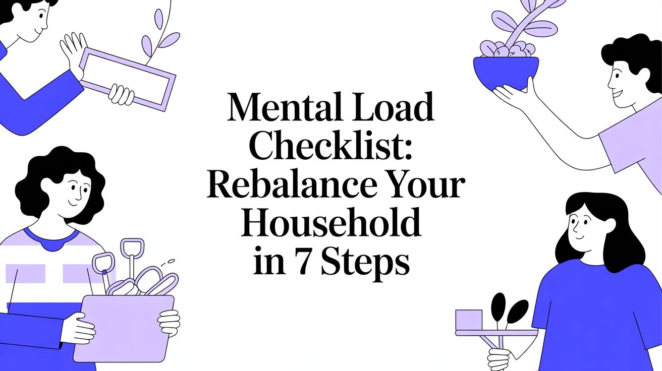 Mental Load Checklist: Rebalance Your Household in 7 Steps