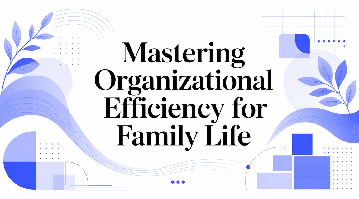 Mastering Organizational Efficiency for Family Life