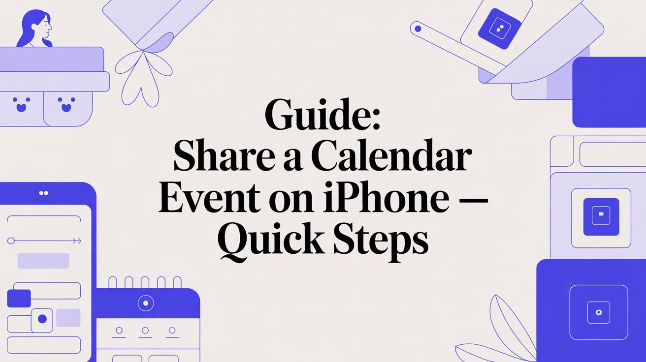 Guide: share a calendar event on iphone — quick steps