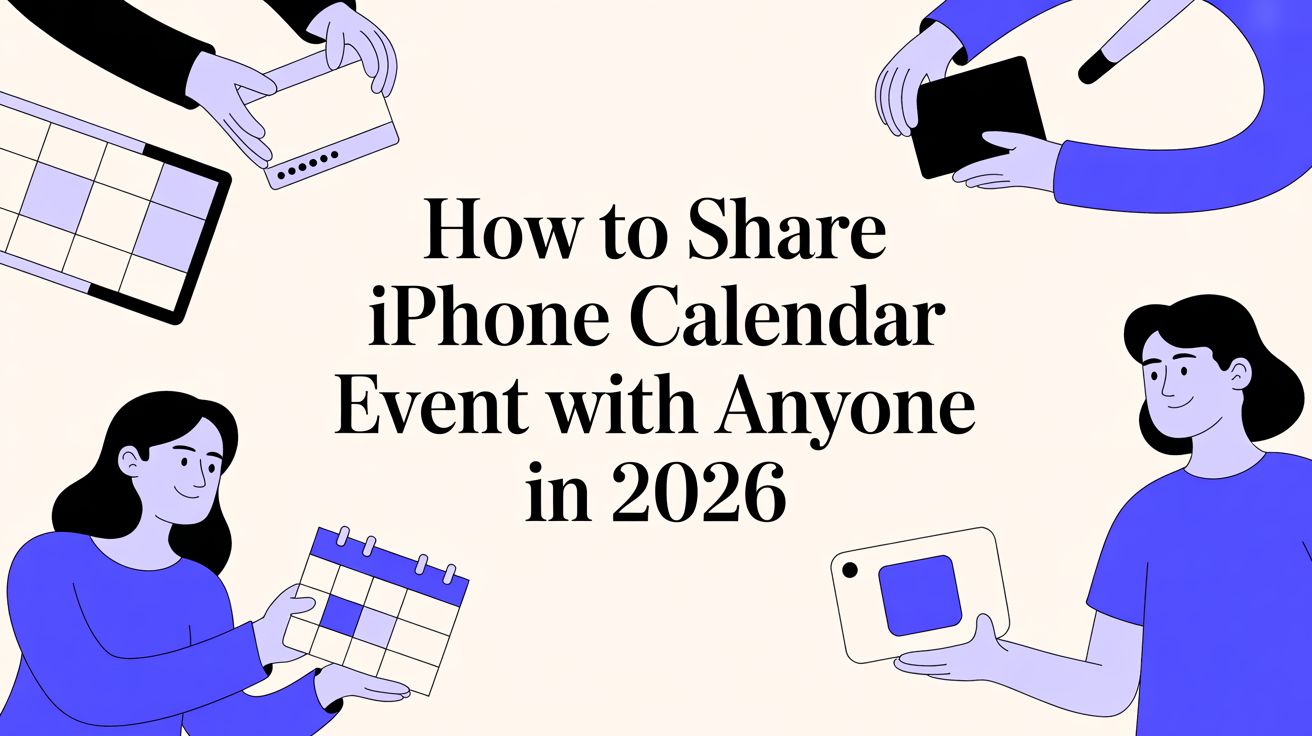 How to share iphone calendar event with anyone in 2026