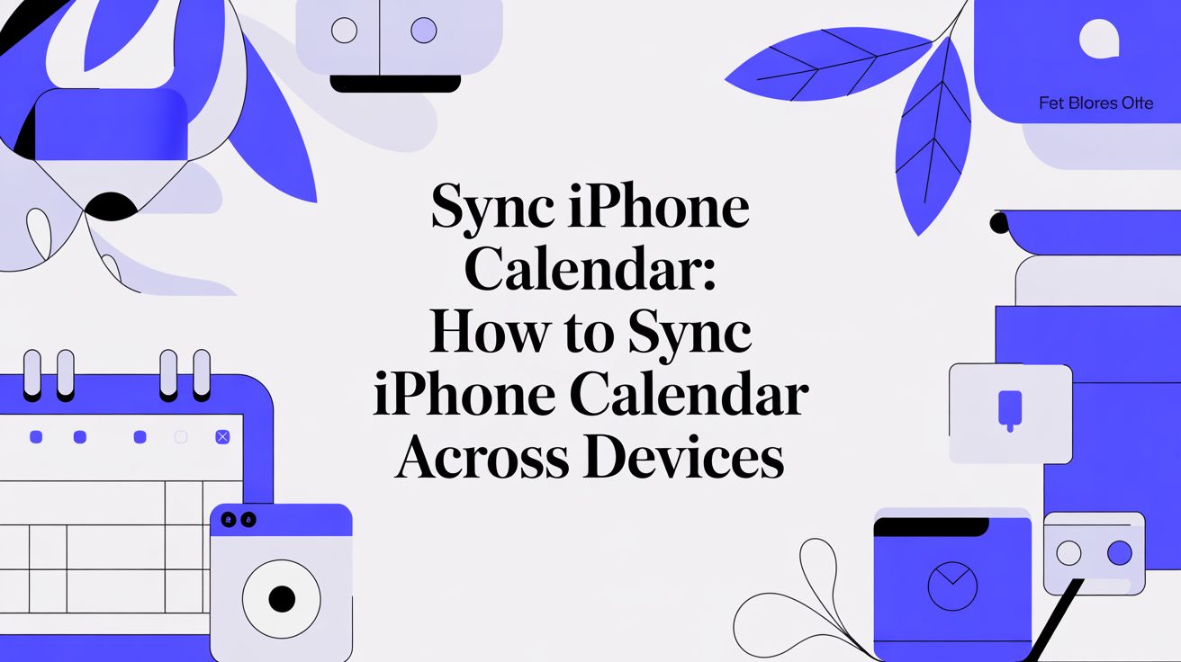 Sync iPhone Calendar: How to sync iphone calendar across devices