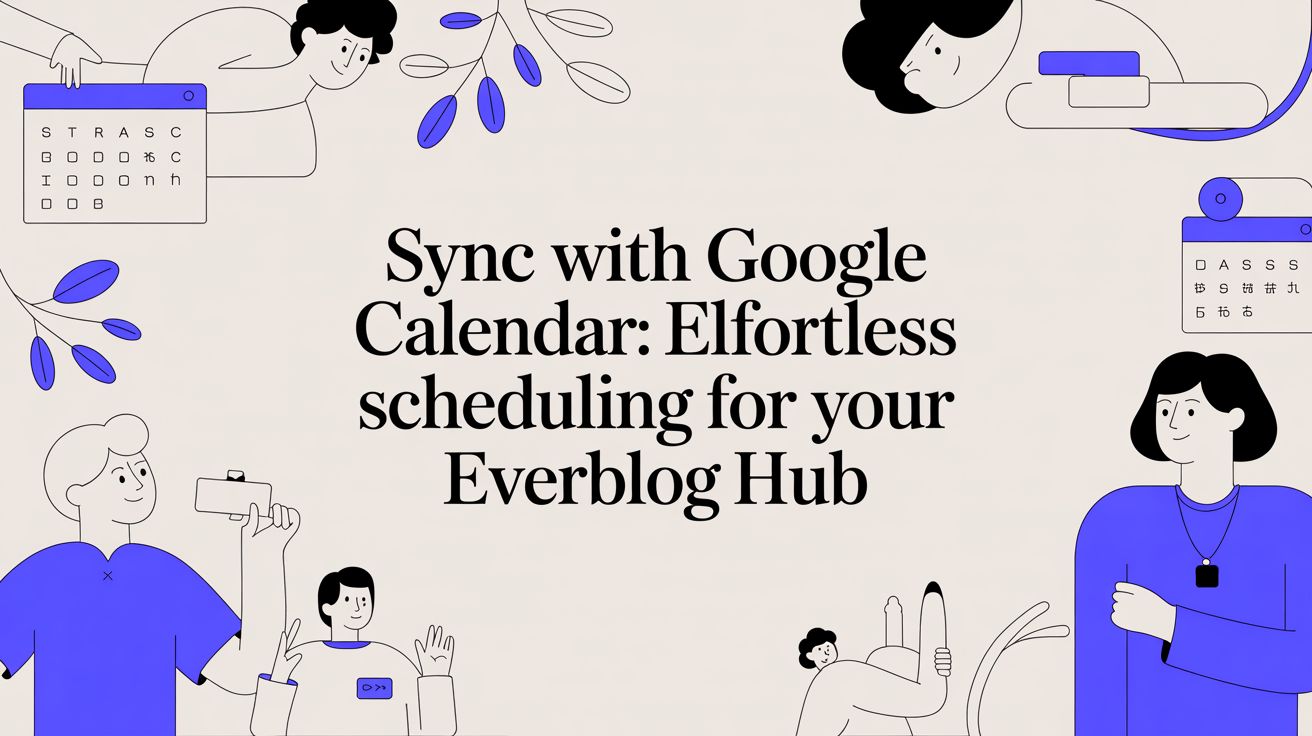 Sync with google calendar: Effortless scheduling for your Everblog hub - Everblog
