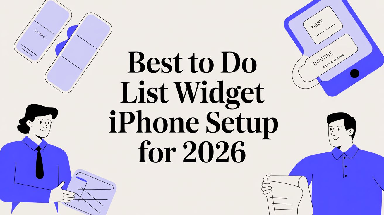 Best To Do List Widget iPhone Setup for 2026
