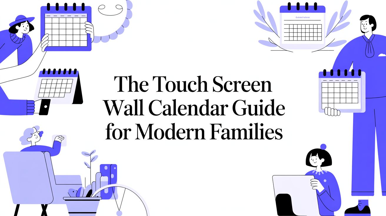 The Touch Screen Wall Calendar Guide for Modern Families