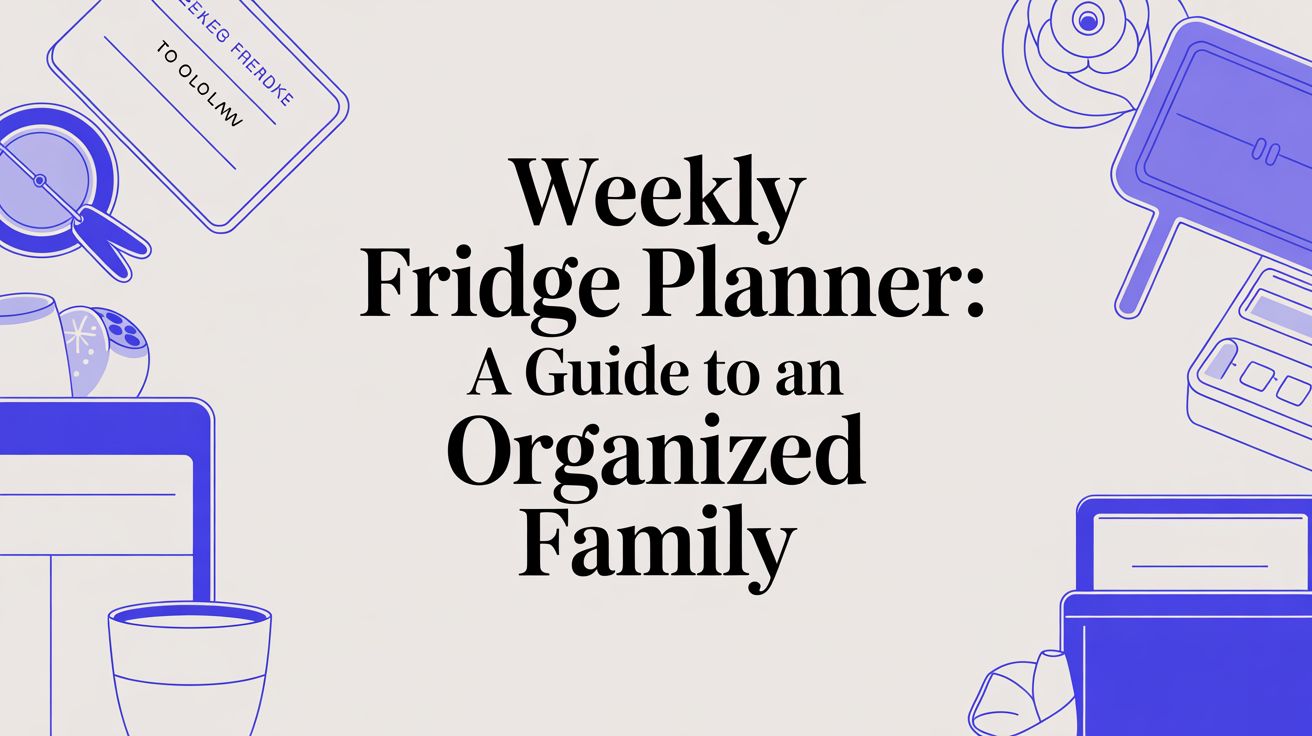 Weekly Fridge Planner: A Guide to an Organized Family