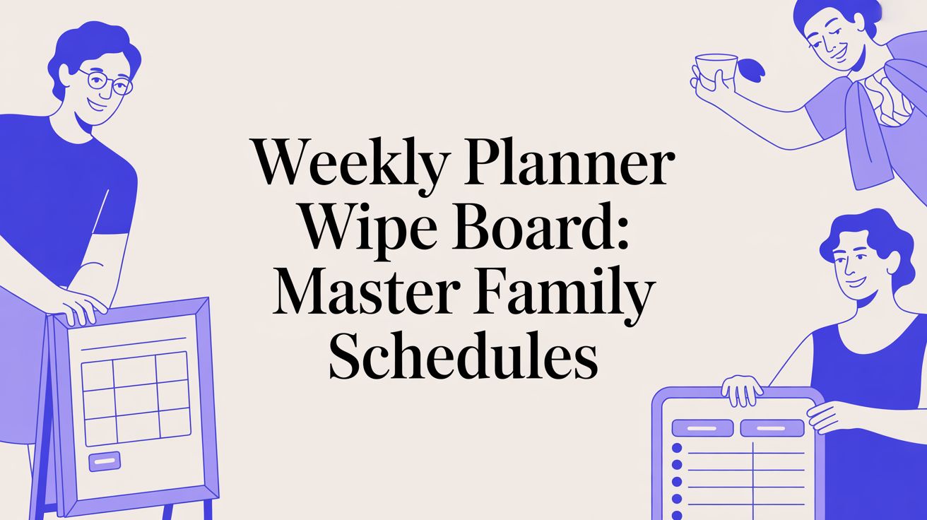 Weekly Planner Wipe Board: Master Family Schedules
