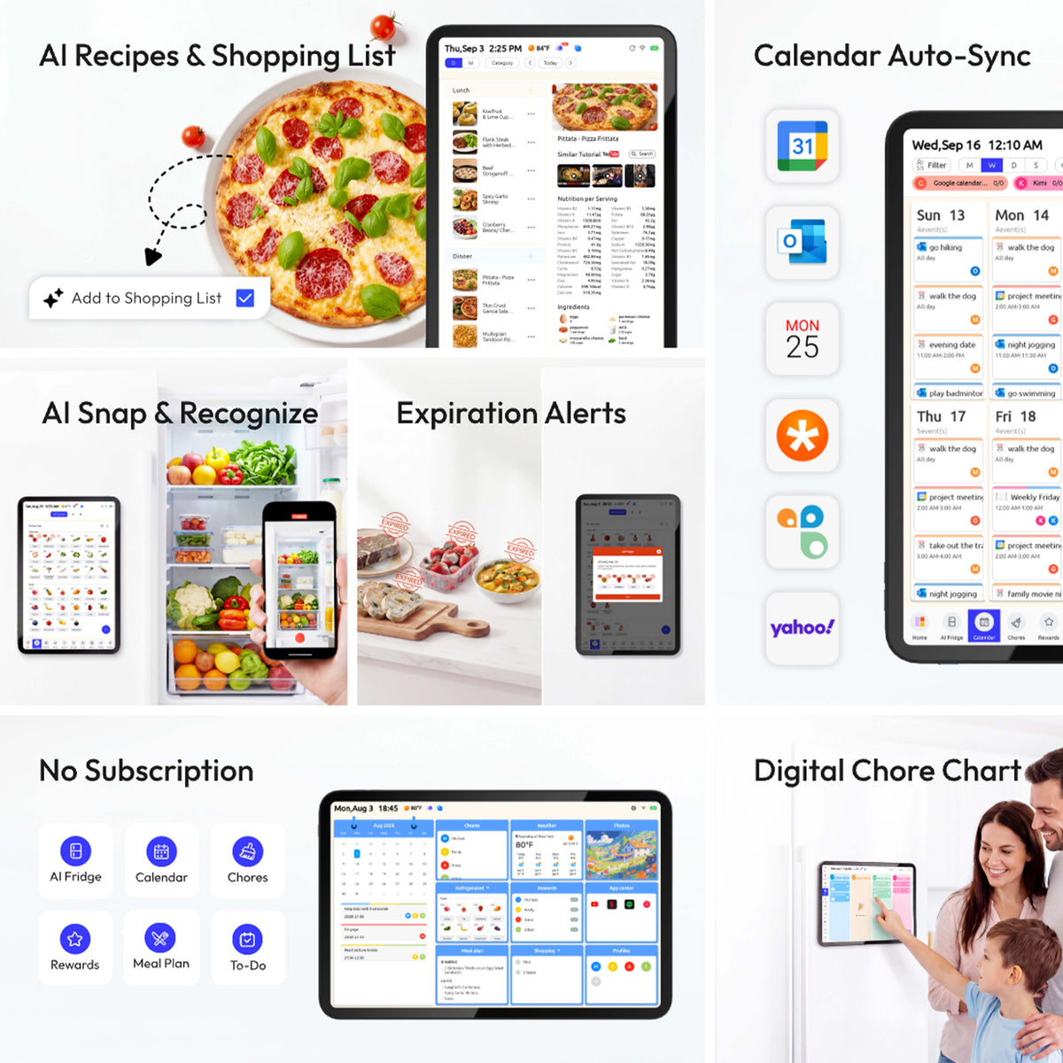 Everblog 13.4" FridgeCal™  AI Fridge Calendar