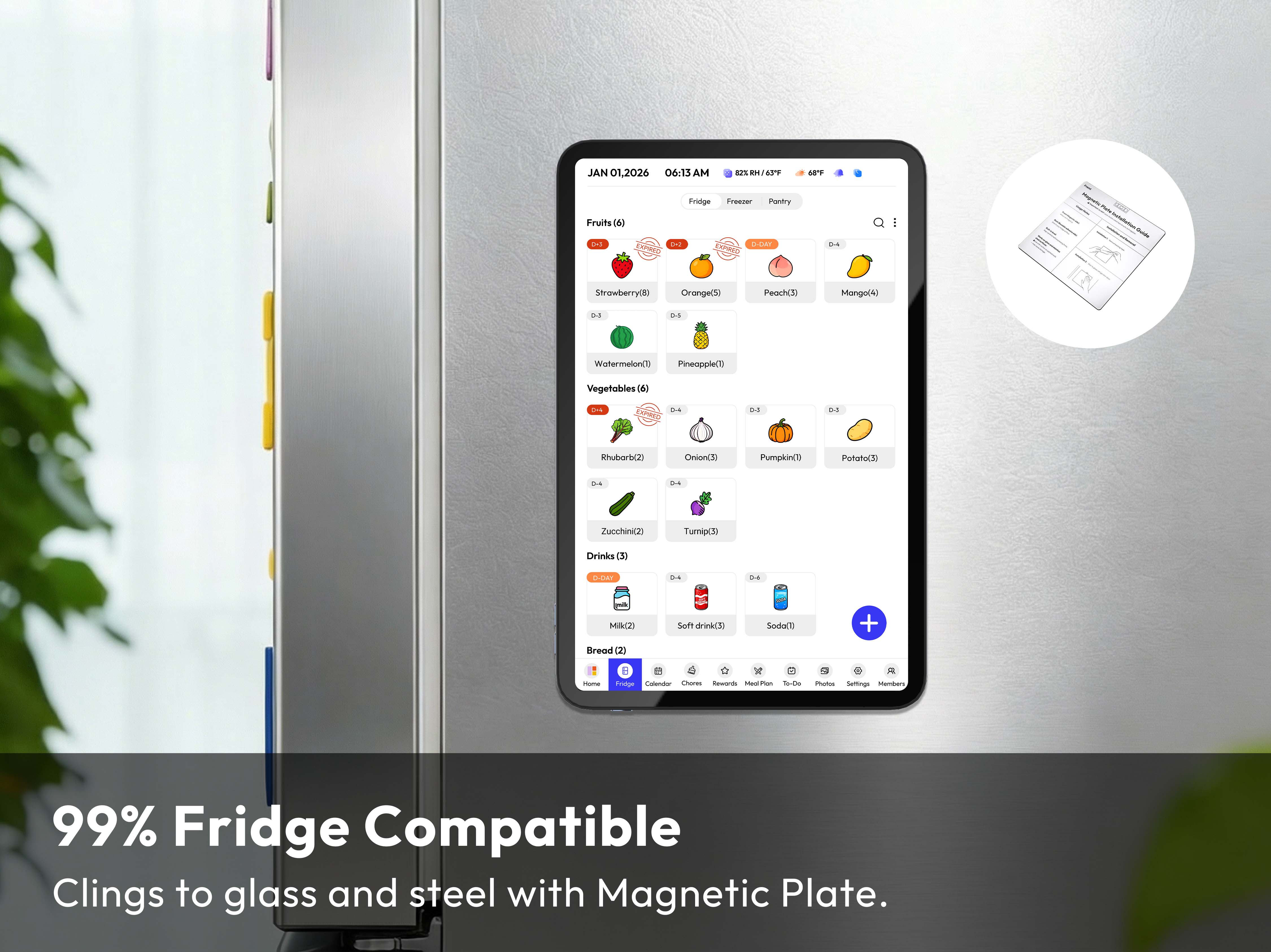 Everblog 13.4" FridgeCal™ Calendar