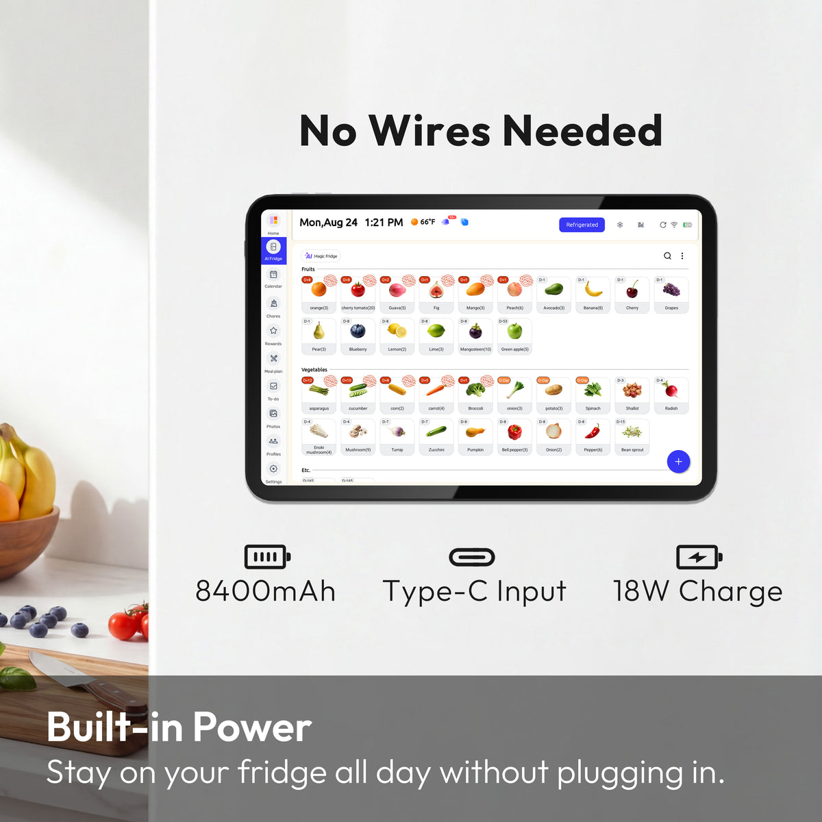 Everblog 13.4" FridgeCal™  AI Fridge Calendar